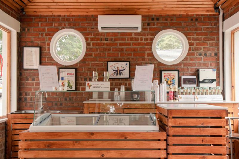 Gelato on display